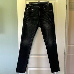LIKE NEW American Eagle Men’s Airflex 360 Athletic Skinny black jeans